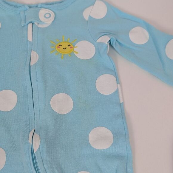 Carter's Footed Zip Up Pajamas Lot of 3 3 Months - Picture 7 of 9